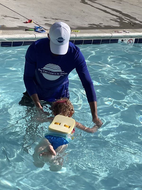 Happy swimmer